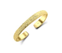 Gold Plated Toe Ring Rough Pattern CTR-F02-02-GP